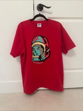 Billionaire Boys Club Red Tee with Pop Astronaut Graphic
